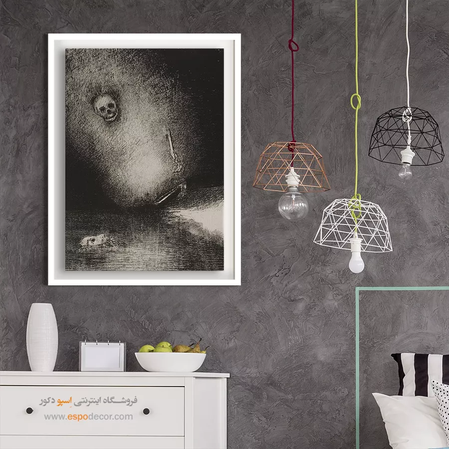 رویا با مرگ به پایان رسید – تابلو نقاشی اودیلون ردون - اسپو دکور