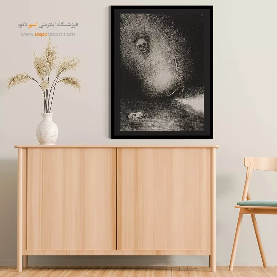 رویا با مرگ به پایان رسید – تابلو نقاشی اودیلون ردون - اسپو دکور