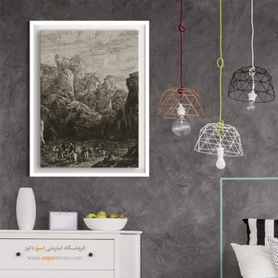 چشم‌انداز فورد با سوارکاران – تابلو نقاشی اودیلون ردون - اسپو دکور