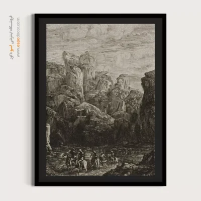 چشم‌انداز فورد با سوارکاران – تابلو نقاشی اودیلون ردون - اسپو دکور