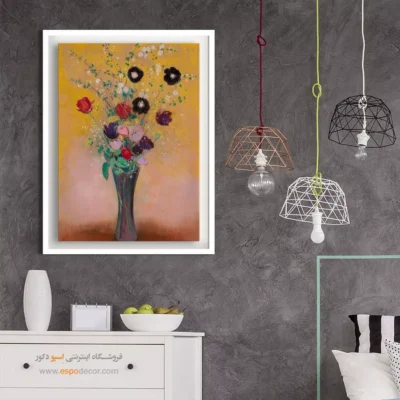 گلدان گل‌ها – تابلو نقاشی اودیلون ردون - اسپو دکور
