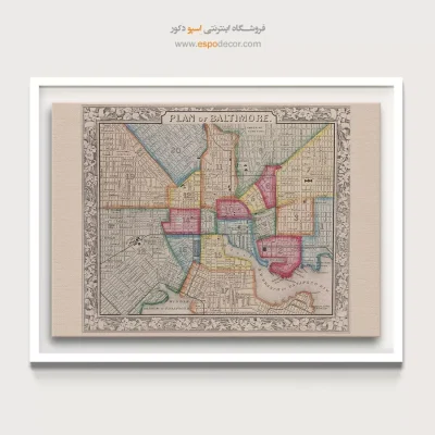 تابلو نقشه قدیمی