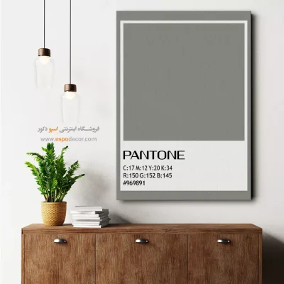 تابلو سایز بزرگ - ‏#969891  – تابلو رنگ پنتون - اسپو دکور