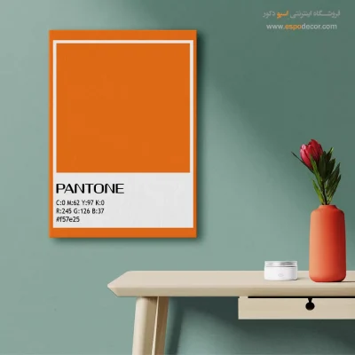 تابلو فضای بزرگ - #f57e25 – تابلو رنگ پنتون - اسپو دکور
