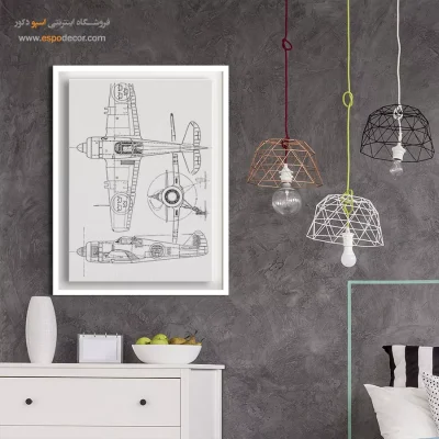 چرخش‌های علمی – تابلو طرح اختراعات - خرید تابلو برای هدیه - اسپو دکور