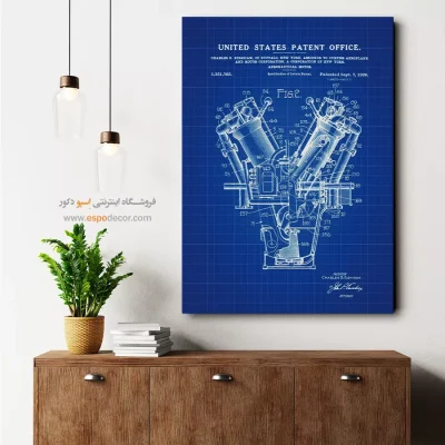 تخیل تا تکنولوژی – تابلو طرح اختراعات - هدیه مناسب فارغ‌التحصیلی - اسپو دکور