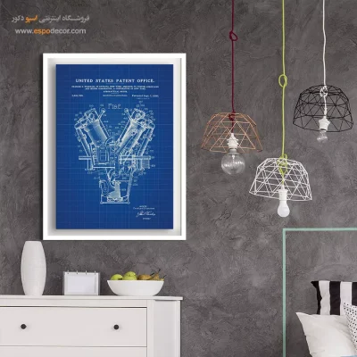 تخیل تا تکنولوژی – تابلو طرح اختراعات - هدیه مناسب فارغ‌التحصیلی - اسپو دکور