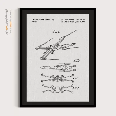 هنر مکانیکی – تابلو طرح اختراعات - سفارش تابلو دیواری - اسپو دکور