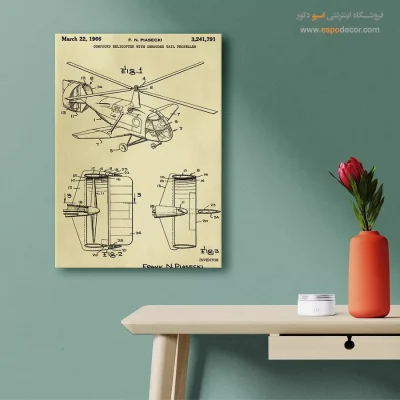 آثار ماندگار – تابلو طرح اختراعات - خرید تابلو با نام سفارشی - اسپو دکور