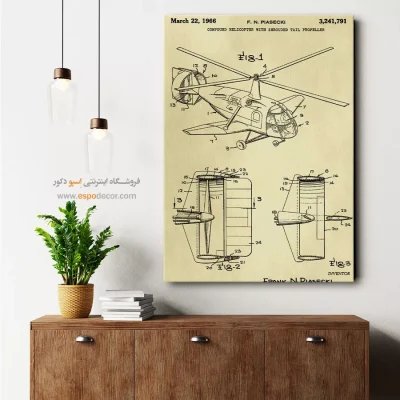 آثار ماندگار – تابلو طرح اختراعات - خرید تابلو با نام سفارشی - اسپو دکور