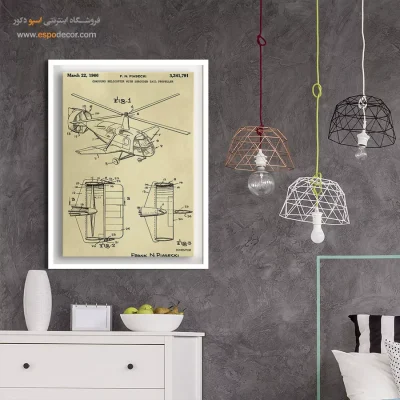 آثار ماندگار – تابلو طرح اختراعات - خرید تابلو با نام سفارشی - اسپو دکور