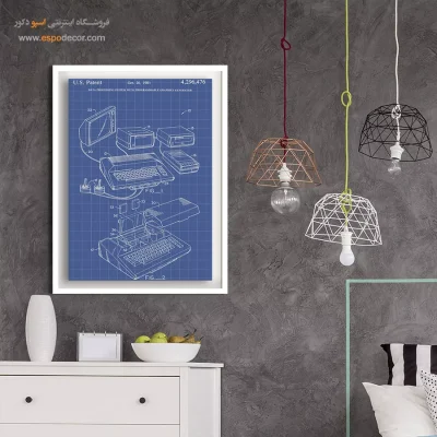 رویای علمی – تابلو طرح اختراعات - تابلو دیواری شخصی - اسپو دکور