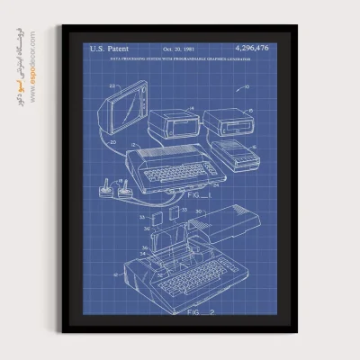 رویای علمی – تابلو طرح اختراعات - تابلو دیواری شخصی - اسپو دکور