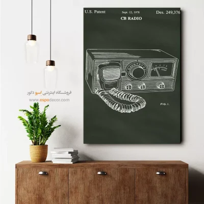 نقاشی‌های مکانیکی – تابلو طرح اختراعات - کیفیت مرغوب تابلو - اسپو دکور