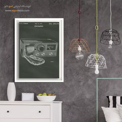 نقاشی‌های مکانیکی – تابلو طرح اختراعات - کیفیت مرغوب تابلو - اسپو دکور