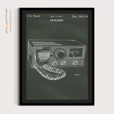 نقاشی‌های مکانیکی – تابلو طرح اختراعات - کیفیت مرغوب تابلو - اسپو دکور