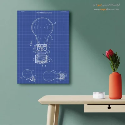 خطوط جادوی مکانیک – تابلو طرح اختراعات - راهنمای خرید تابلو طراحی اختراع - اسپو دکور