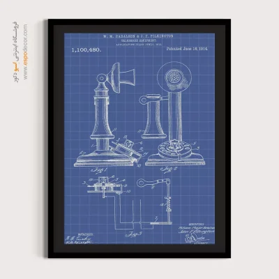 عصر خلاقیت – تابلو طرح اختراعات - تابلو طراحی اختراع دیواری برای خرید - اسپو دکور