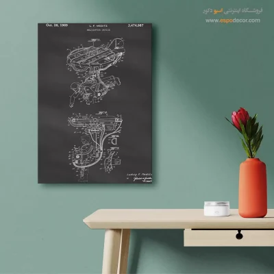 طرح‌های مکانیکی – تابلو طرح اختراعات - خرید هدیه علمی - اسپو دکور