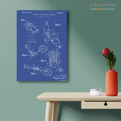 خلاق و دقیق – تابلو طرح اختراعات - خرید هدیه برای علاقه‌مندان تکنولوژی - اسپو دکور