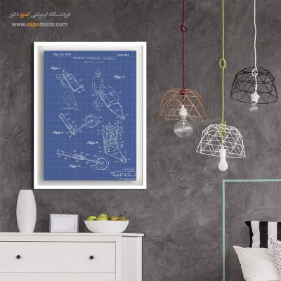 خلاق و دقیق – تابلو طرح اختراعات - خرید هدیه برای علاقه‌مندان تکنولوژی - اسپو دکور