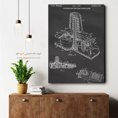 علم در هنری – تابلو طرح اختراعات - خرید دیوارکوب فنی - اسپو دکور