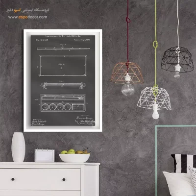 علم و هنر جاودانه – تابلو طرح اختراعات - خرید تابلو کلاسیک - اسپو دکور