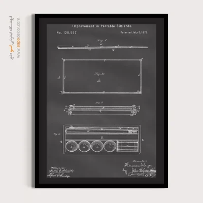 علم و هنر جاودانه – تابلو طرح اختراعات - خرید تابلو کلاسیک - اسپو دکور