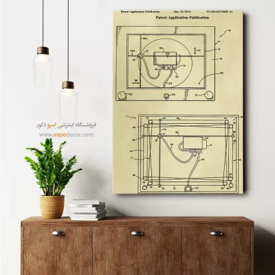نبوغ تصویری – تابلو طرح اختراعات - دیزاین تکنولوژیک - اسپو دکور