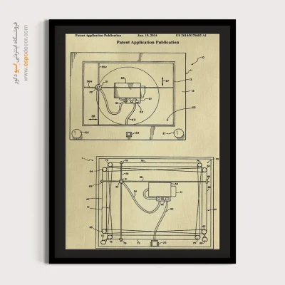 نبوغ تصویری – تابلو طرح اختراعات - دیزاین تکنولوژیک - اسپو دکور
