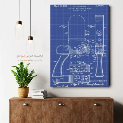 تفکر هنری – تابلو طرح اختراعات - تابلو با کیفیت - اسپو دکور