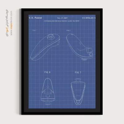 انقلاب‌ هنری و علمی – تابلو طرح اختراعات - چاپ روی بوم - اسپو دکور