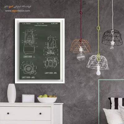 مدار فکر برنزی – تابلو طرح اختراعات - خرید اینترنتی تابلو مهندسی برای اتاق خواب - اسپو دکور