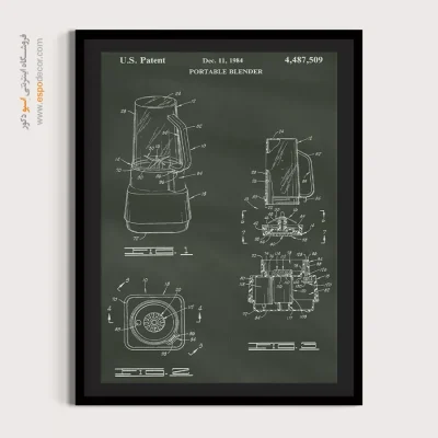 مدار فکر برنزی – تابلو طرح اختراعات - خرید اینترنتی تابلو مهندسی برای اتاق خواب - اسپو دکور