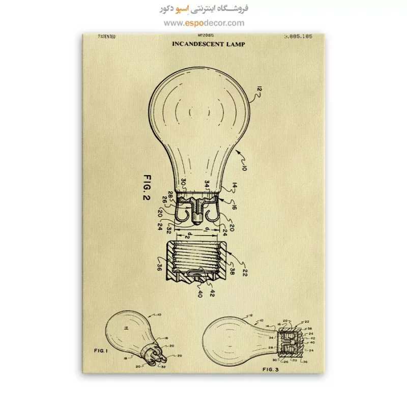 خرید آنلاین تابلو پتنت برای دیوار اتاق