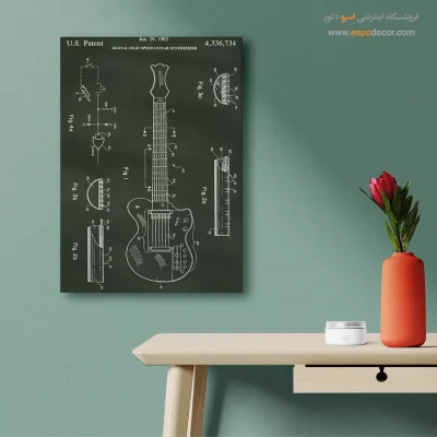 فراتر از زمان خاص – تابلو طرح اختراعات - خرید عمده تابلو اختراعات فنی برای دیوار اتاق - اسپو دکور