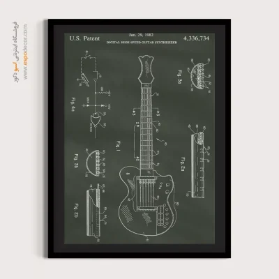 فراتر از زمان خاص – تابلو طرح اختراعات - خرید عمده تابلو اختراعات فنی برای دیوار اتاق - اسپو دکور