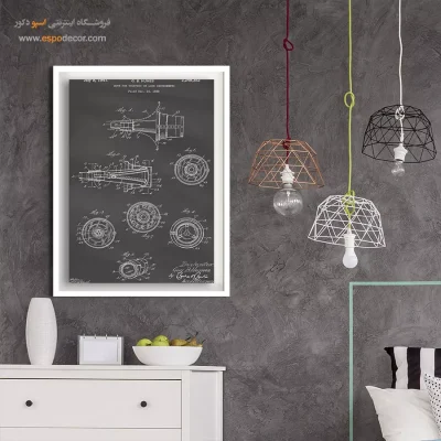 نقطه آغاز جذاب – تابلو طرح اختراعات - سفارش تابلو اختراعات برای هدیه تولد - اسپو دکور