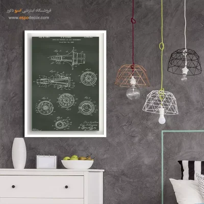 چشم‌انداز آینده – تابلو طرح اختراعات - مرکز خرید تابلو اختراعات فنی برای هدیه تولد - اسپو دکور