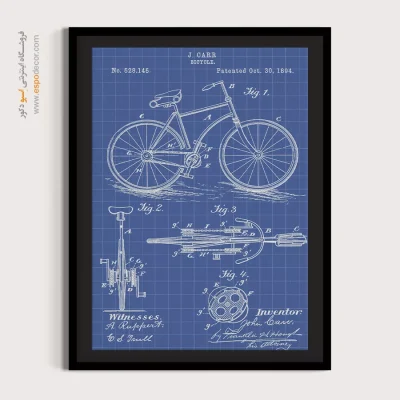 ذهن برتر برنزی – تابلو طرح اختراعات - مرکز خرید تابلو طراحی اختراع برای هدیه تولد - اسپو دکور