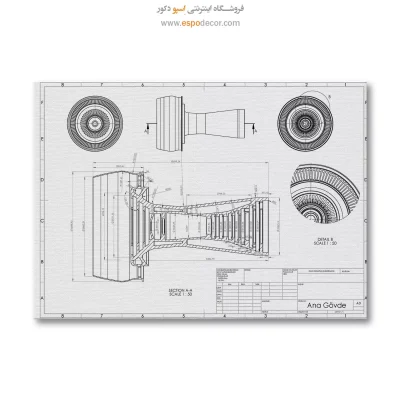 خرید اینترنتی تابلو صنعتی برای دیوار دفتر