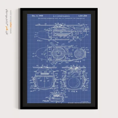ذهن برتر خاص – تابلو طرح اختراعات - خرید تابلو بوم طراحی اختراع - اسپو دکور