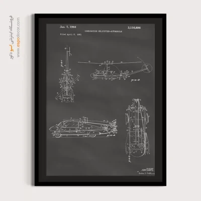 ایده ناب برنزی – تابلو طرح اختراعات - خرید اینترنتی تابلو طراحی اختراع برای دیوار اتاق - اسپو دکور