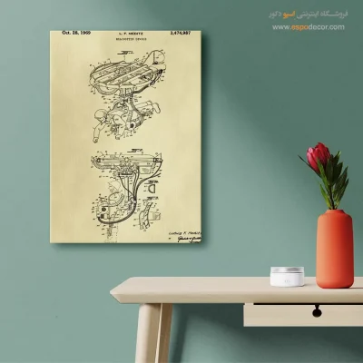 جریان نو طلایی – تابلو طرح اختراعات - خرید اینترنتی تابلو پتنت برای محل کار - اسپو دکور