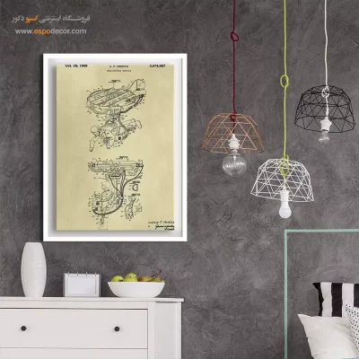 جریان نو طلایی – تابلو طرح اختراعات - خرید اینترنتی تابلو پتنت برای محل کار - اسپو دکور