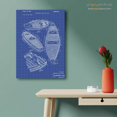 نور اندیشه ابداعی – تابلو طرح اختراعات - سفارش تابلو پتنت برای هدیه تولد - اسپو دکور