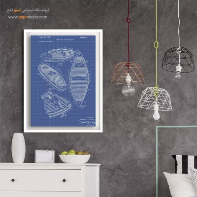 نور اندیشه ابداعی – تابلو طرح اختراعات - سفارش تابلو پتنت برای هدیه تولد - اسپو دکور