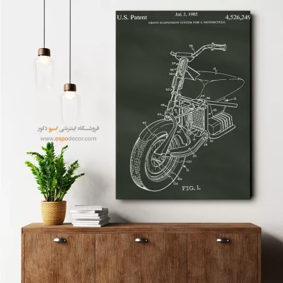 خلق نو – تابلو طرح اختراعات - قیمت تابلو اختراعات فنی برای محل کار - اسپو دکور