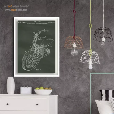 خلق نو – تابلو طرح اختراعات - قیمت تابلو اختراعات فنی برای محل کار - اسپو دکور