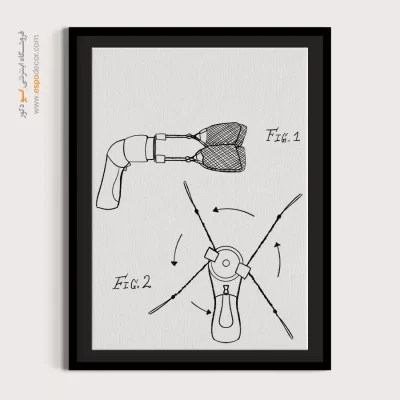 چشم‌انداز نو ابداعی – تابلو طرح اختراعات - سفارش تابلو علمی برای اتاق خواب - اسپو دکور